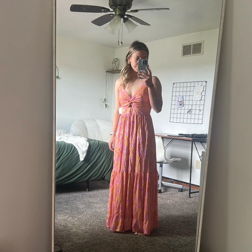 Boho maxi dress S